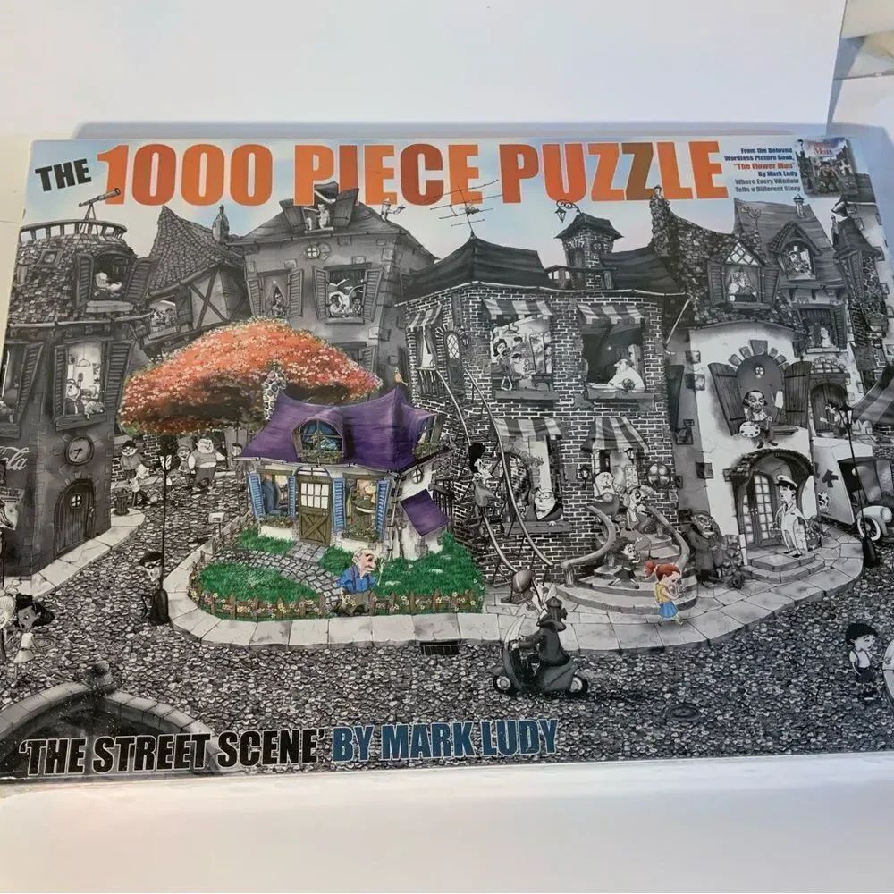 NEW! Mark Ludy Puzzle -1000 Piece -street scene - Brand New FACTORY SEALED A2